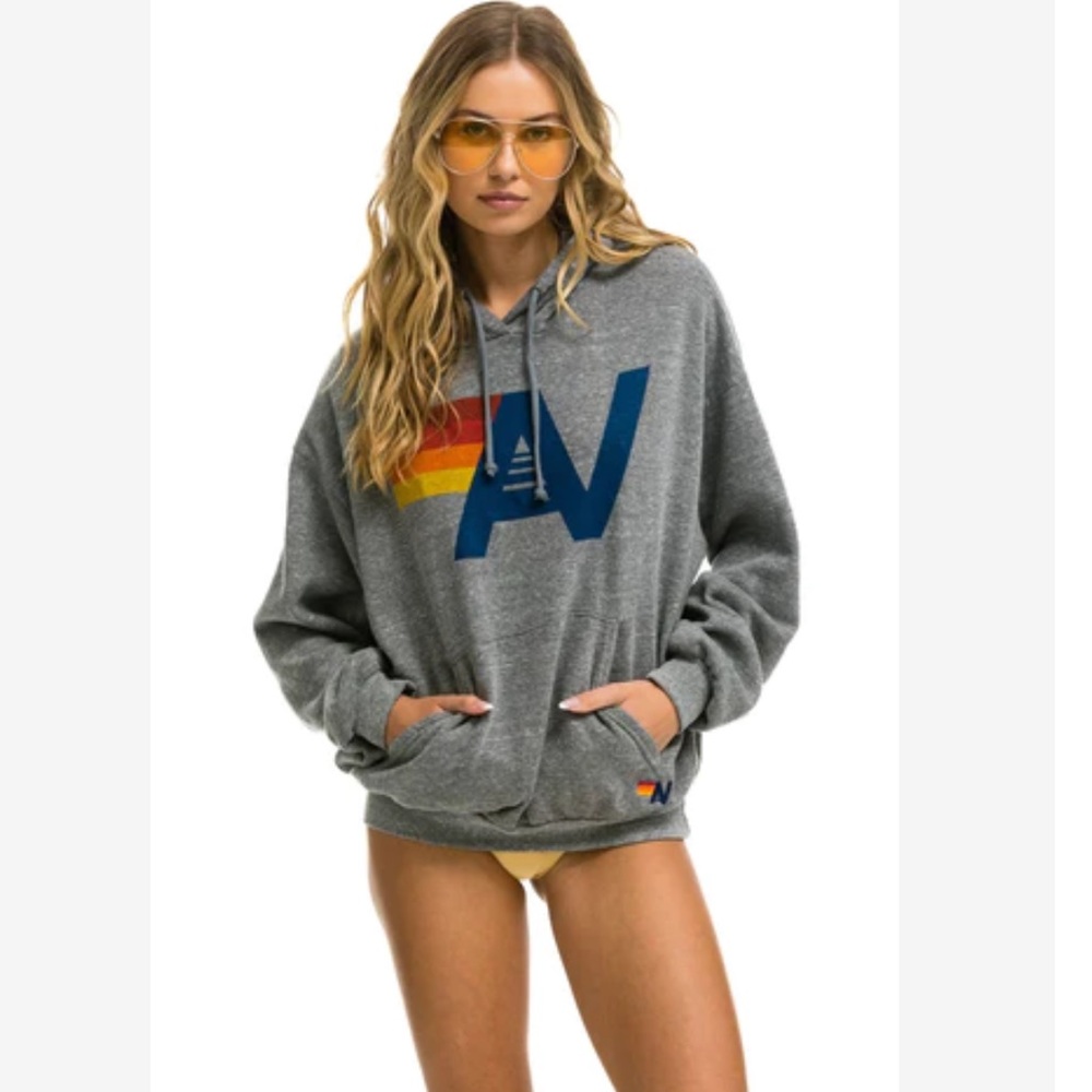 Aviator nation relaxed logo hoodie